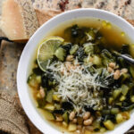mediterranean bean and zucchini soup