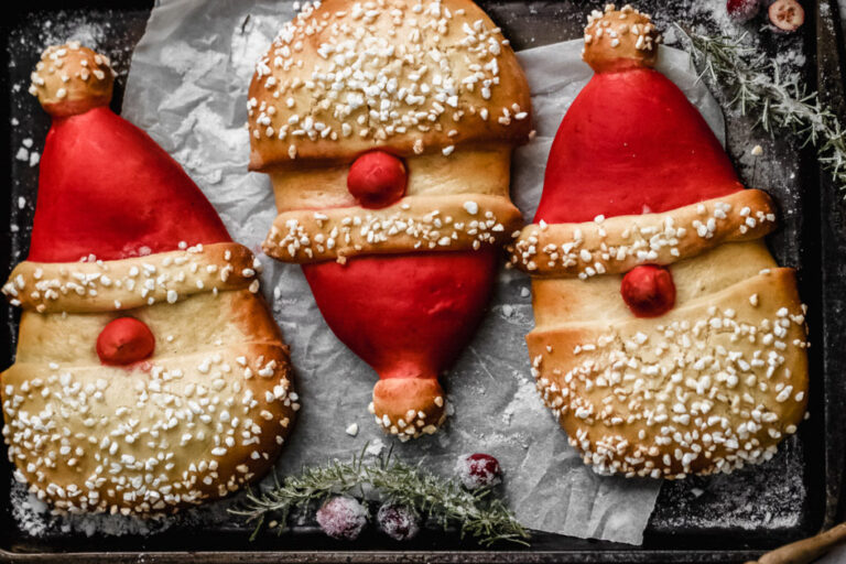 Brioche Weihnachtsmänner