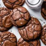 knusprig weiche espresso brownie cookies