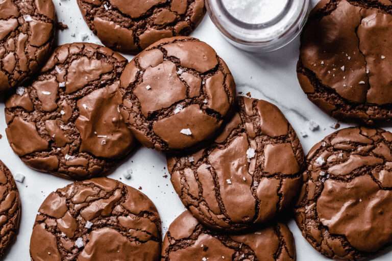 Knusprig weiche Espresso Brownie Cookies