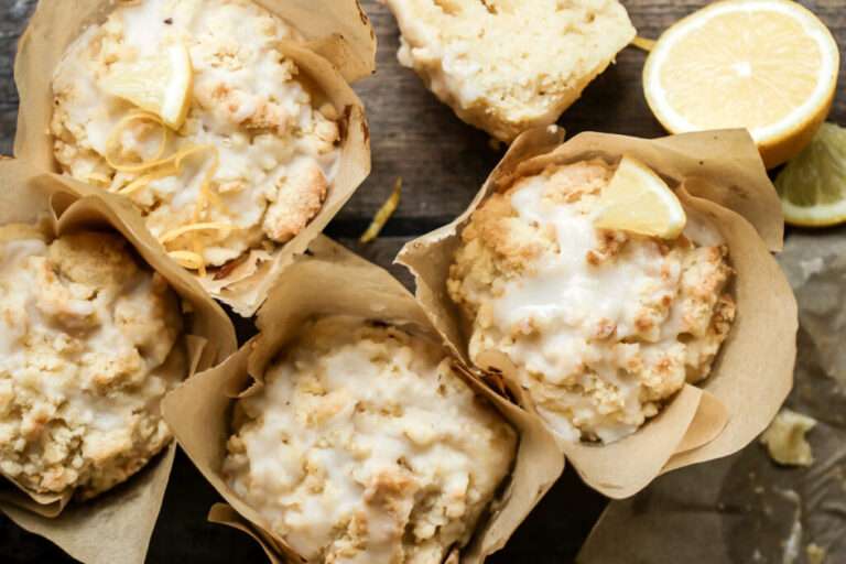 Moist Lemon Streusel Muffins (with Yoghurt)